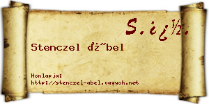 Stenczel Ábel névjegykártya